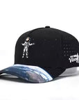 Black hat with an Astronaut on it