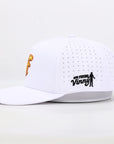 White cap with 'Our Friend Vinny' logo on a white background