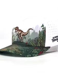 Cap with dinosaur design with full print on brim