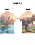 Dinosaur foursome polo