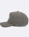 Gray baseball cap on a light gray background