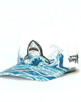 Wave brim shark hat