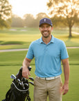 blue golf cap - performance