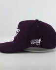 purple corduroy hat