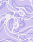 Pattern swatch of the Riptide lavender wave print golf polo