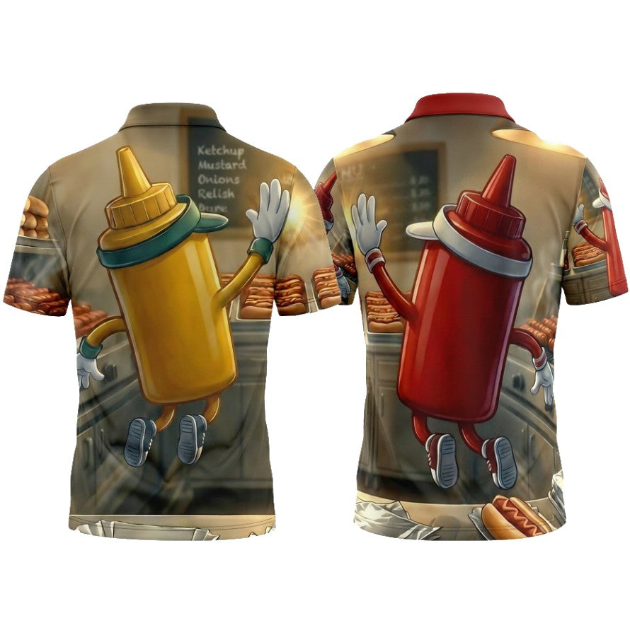 Ketchup and Mustard twosome - $49.99 per shirt