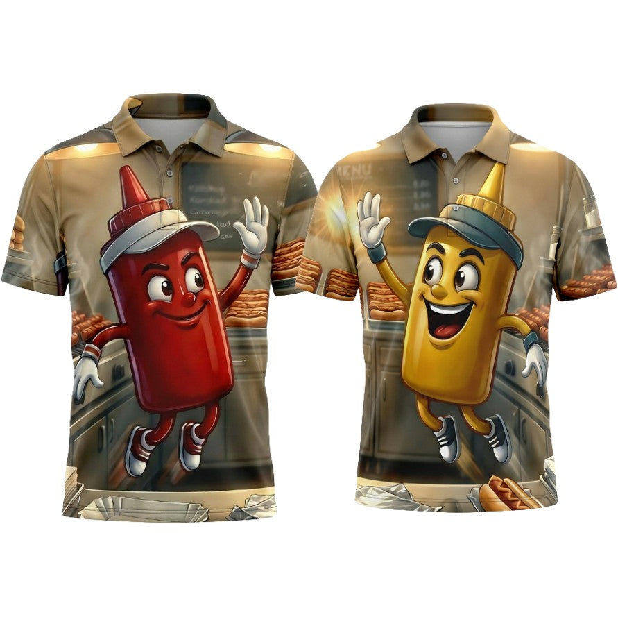 Ketchup and Mustard twosome - $49.99 per shirt