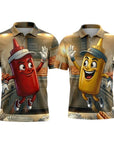 Ketchup and Mustard twosome - $49.99 per shirt