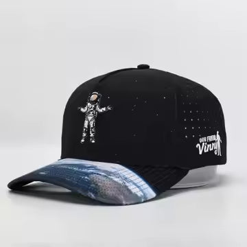 Black hat with an Astronaut on it 
