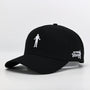 black cotton golf cap 