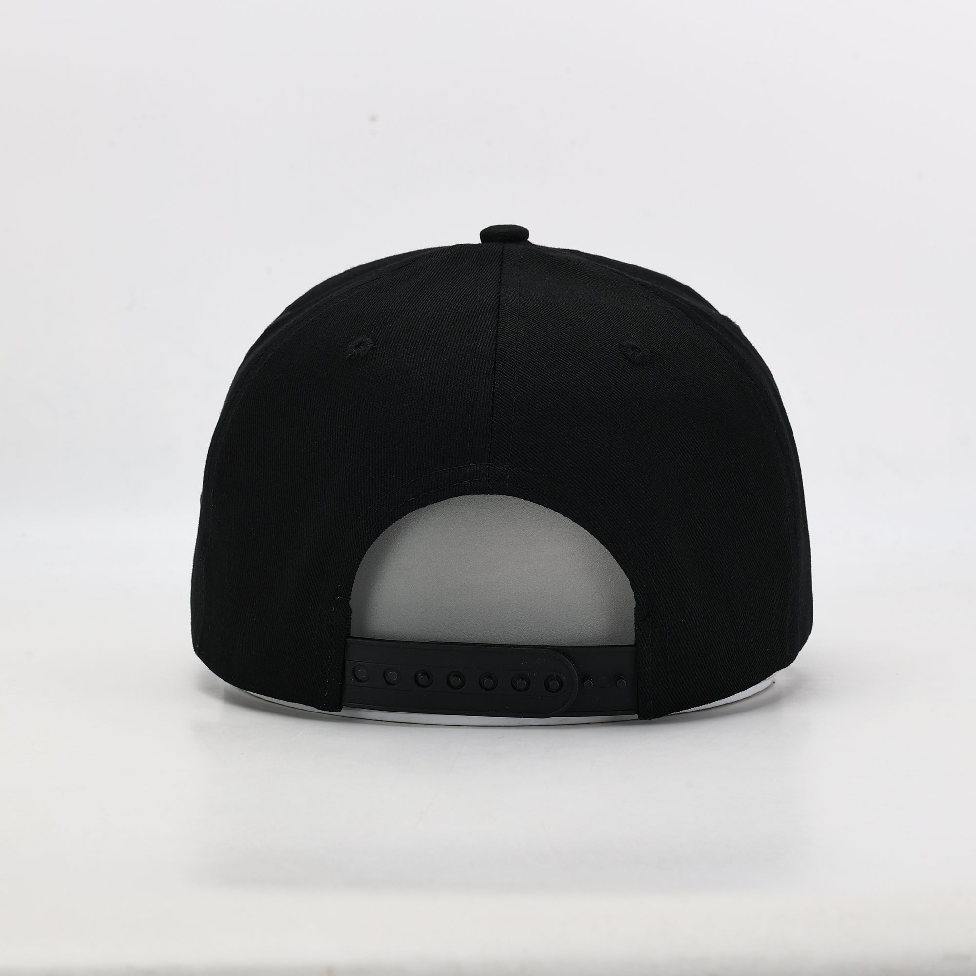 black cotton golf cap rear 