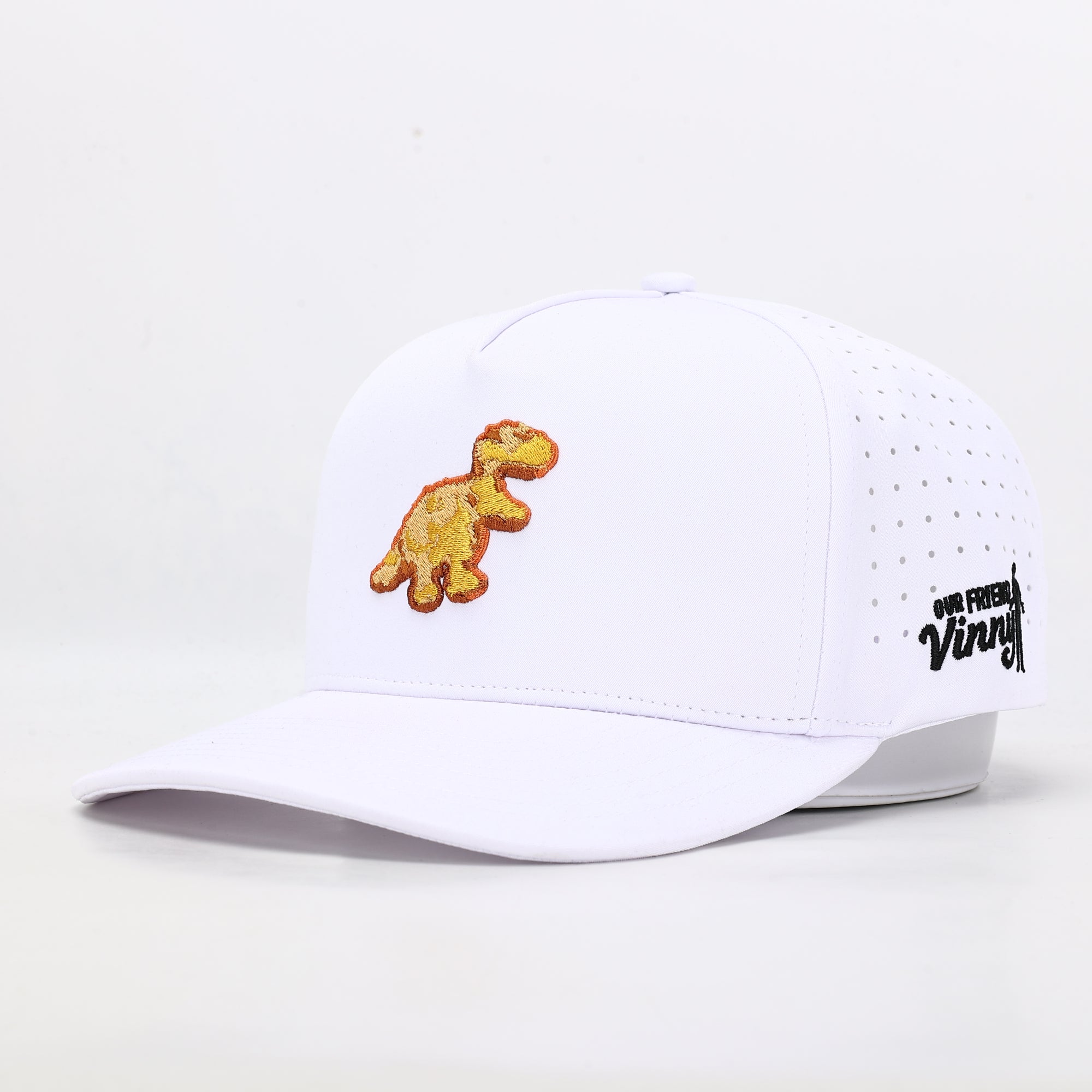 white Dinosaur Cap