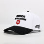 White and black cap 
