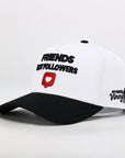 White and black cap 
