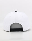 white and black cotton hat 