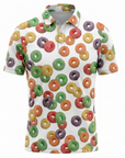 Fruit loops cereal golf shirt 