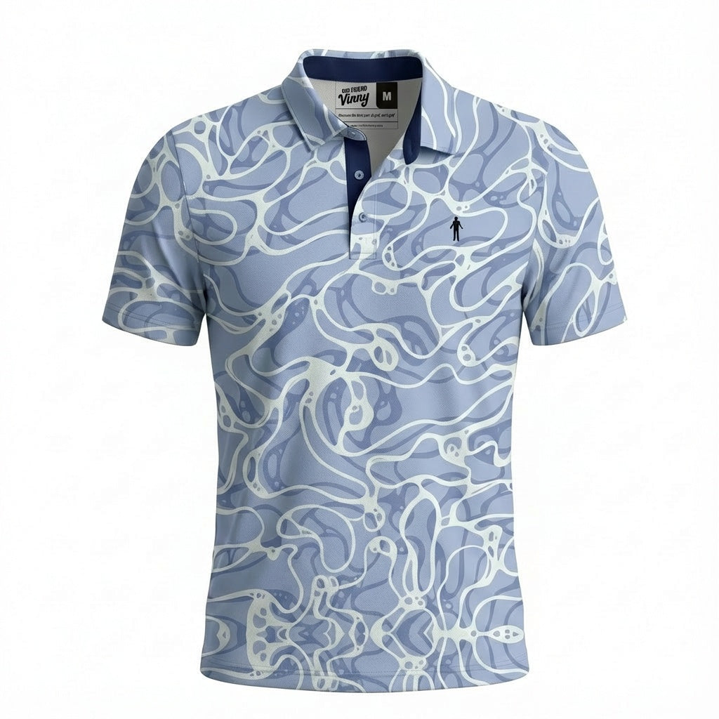 Blue Poly-Spandex fun shirt 