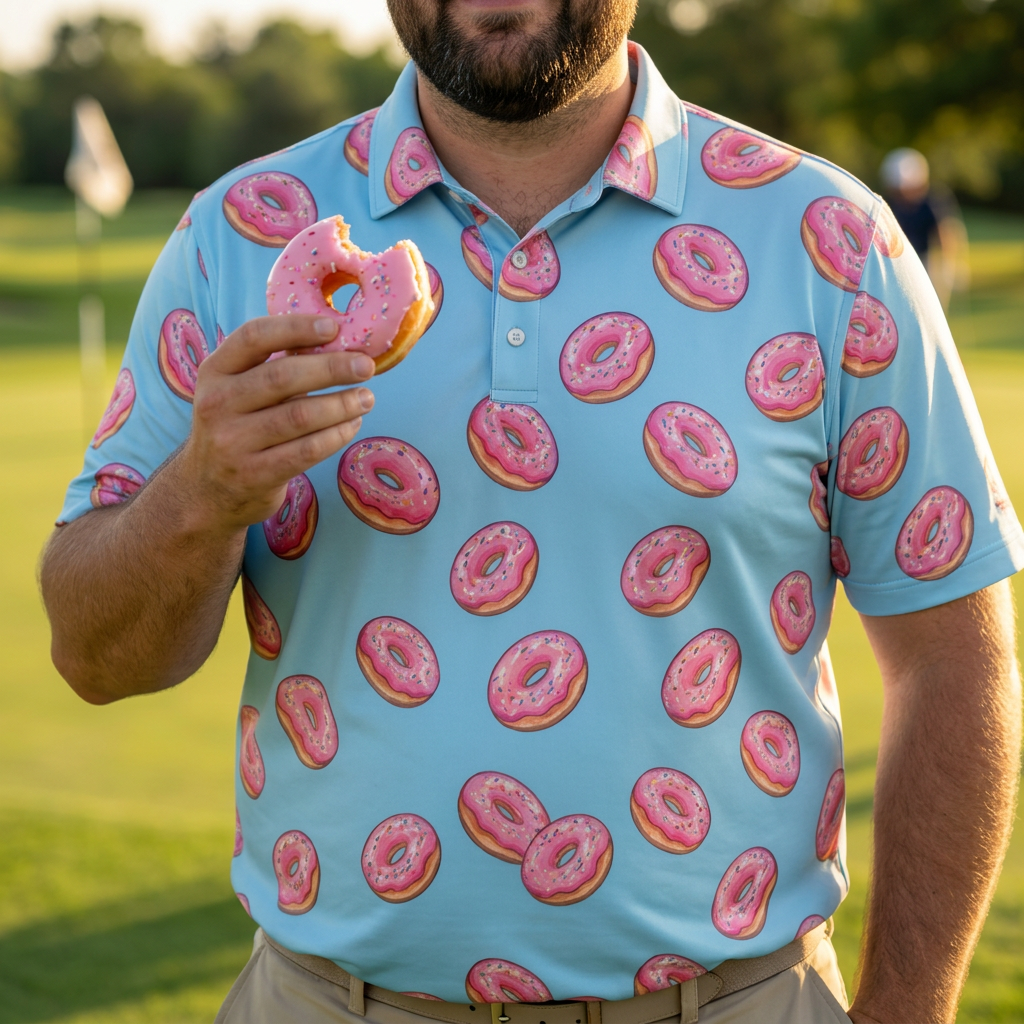 Lifestyle Donuts Fun Golf Shirt