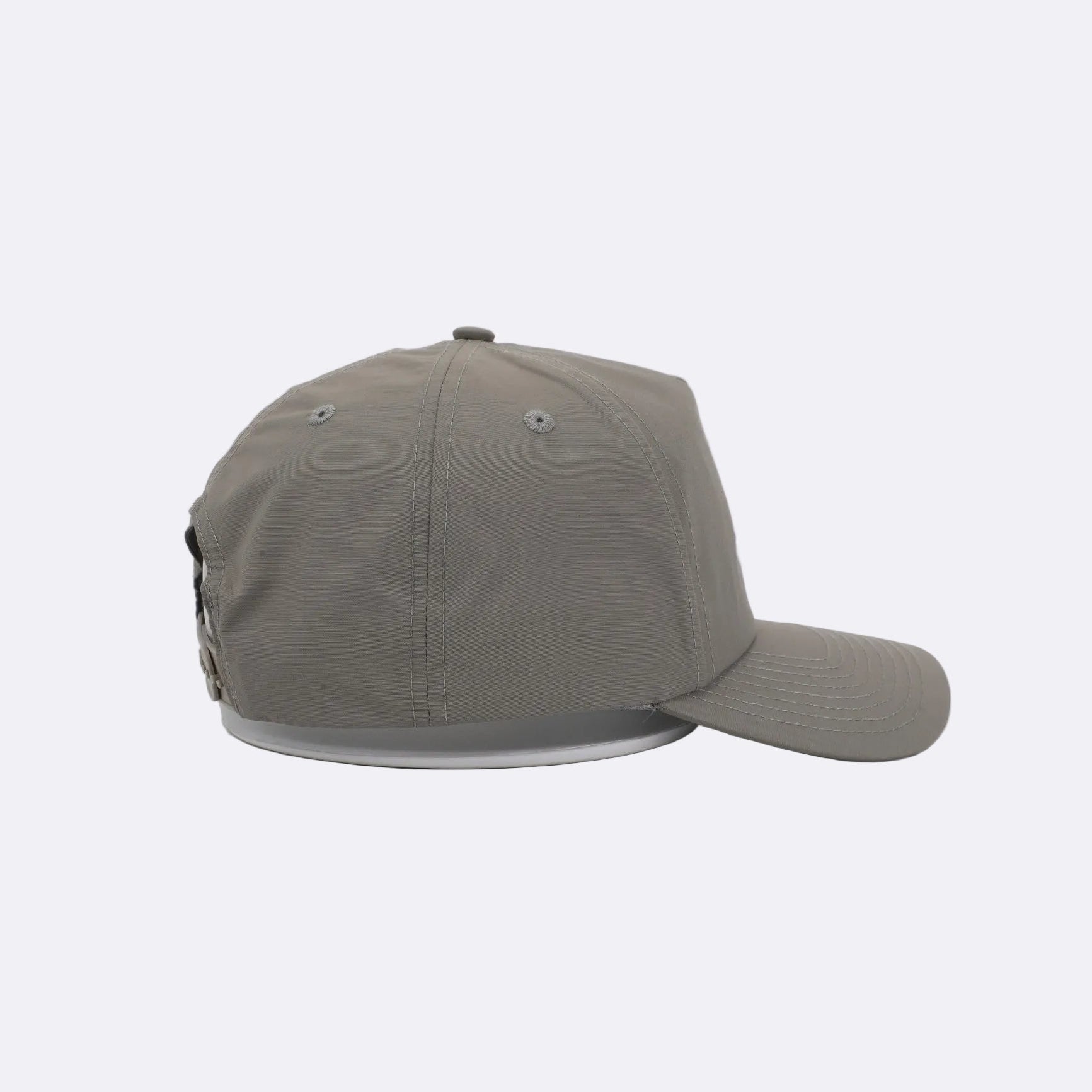 Gray baseball cap on a light gray background