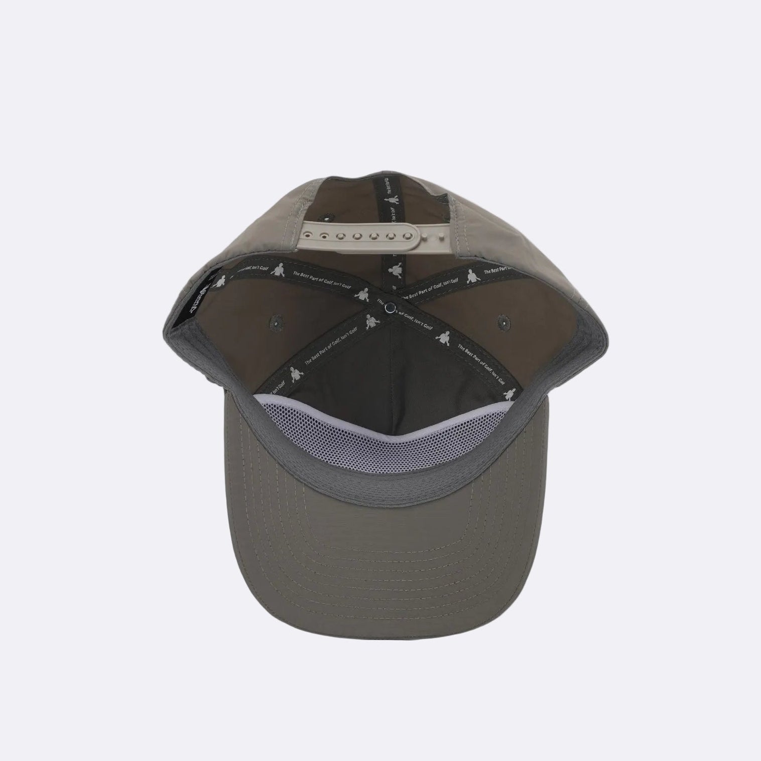 Gray nylon baseball cap 