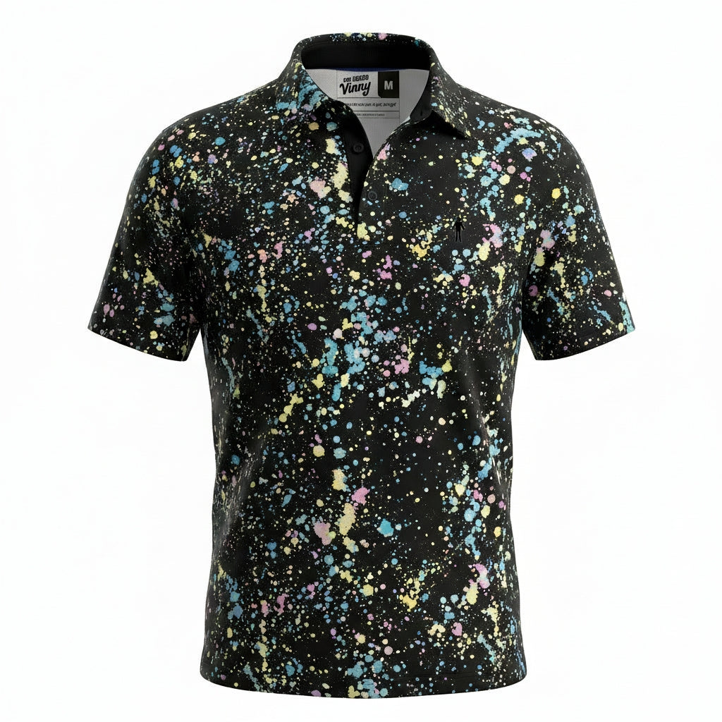Paint Splatter Men's golf shirt 