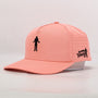 Pink ventilated golf hat 