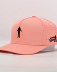 Pink ventilated golf hat 