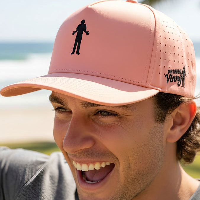 Peach golf cap 