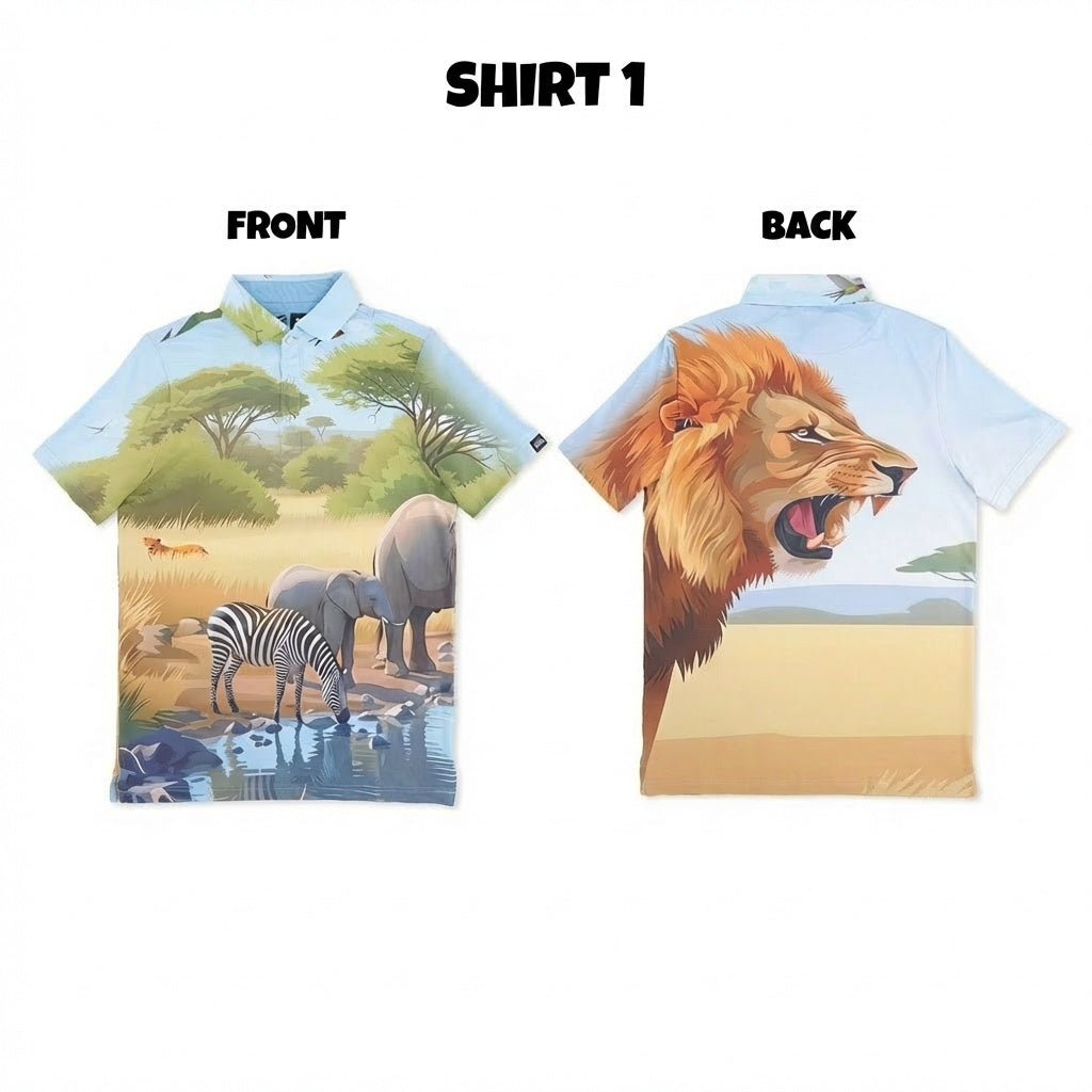 Safari foursome golf polo 