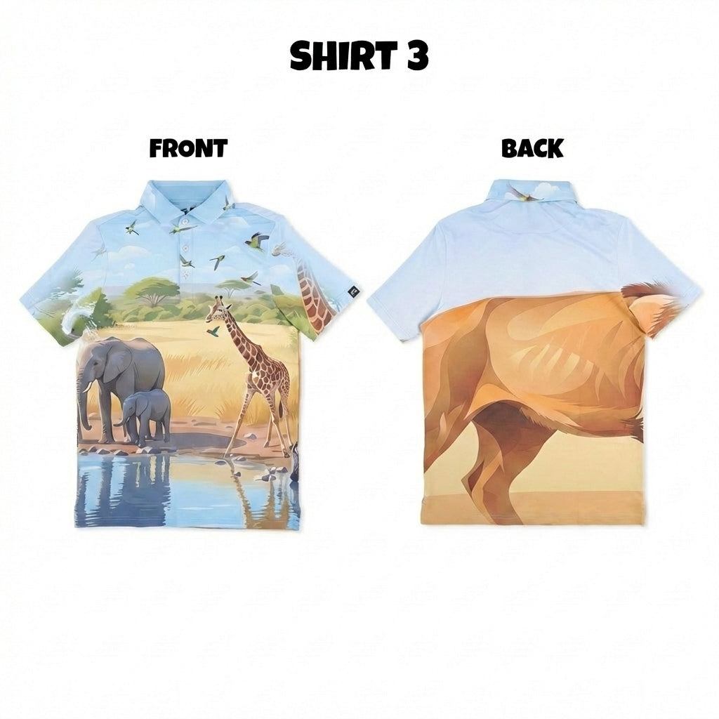 Safari foursome golf polo 