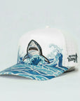 Wave brim shark hat 