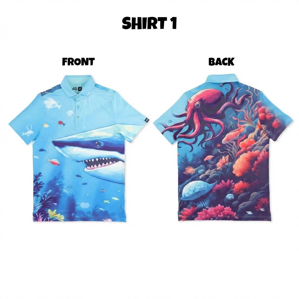 shark foursome polo