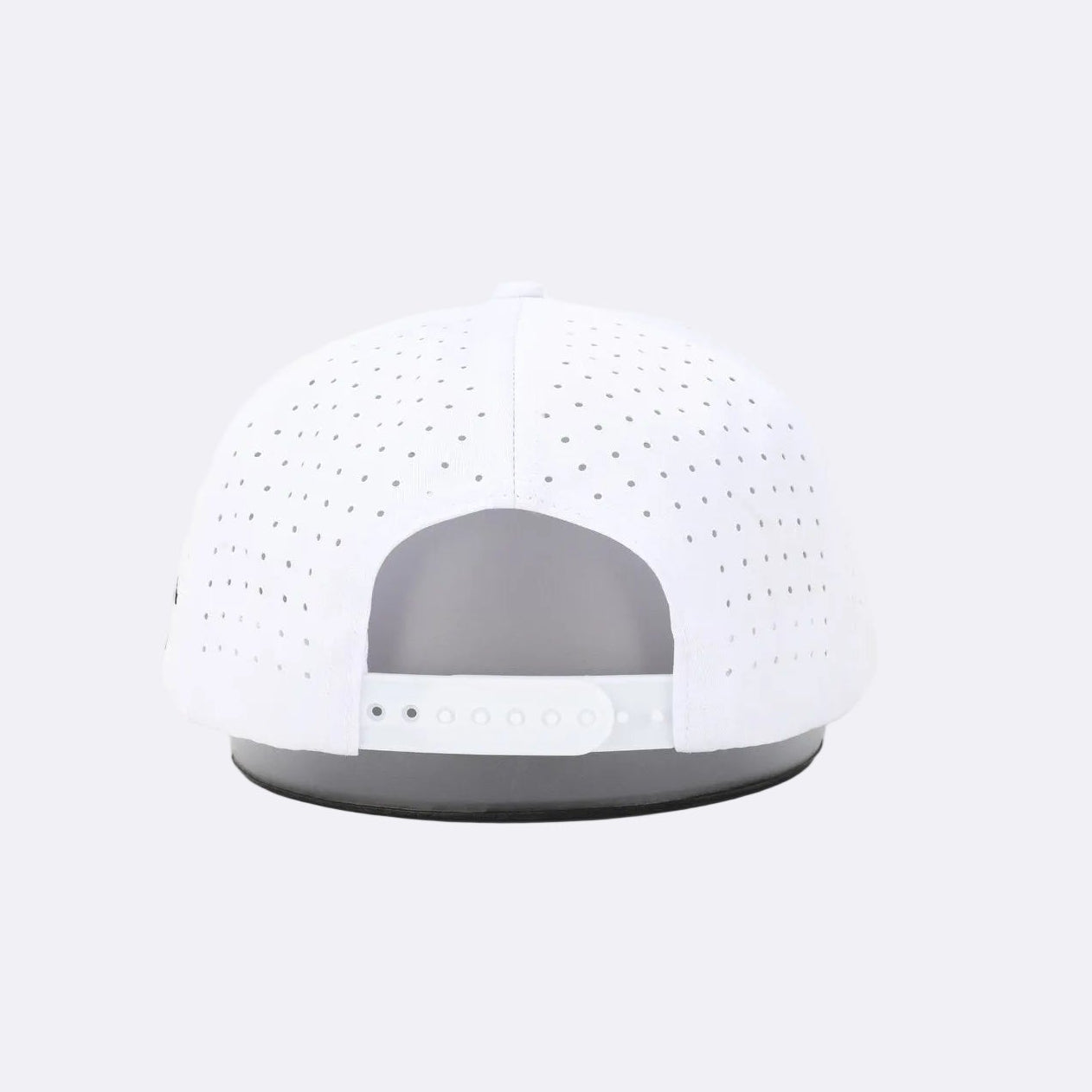 White and gray dome-shaped product on a light gray background