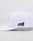 White cap with 'Our Friend Vinny' logo on a light gray background