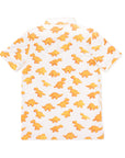Back view of The Dino Nugget golf polo
