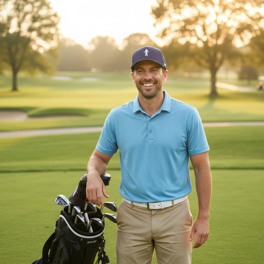 blue golf cap - performance 