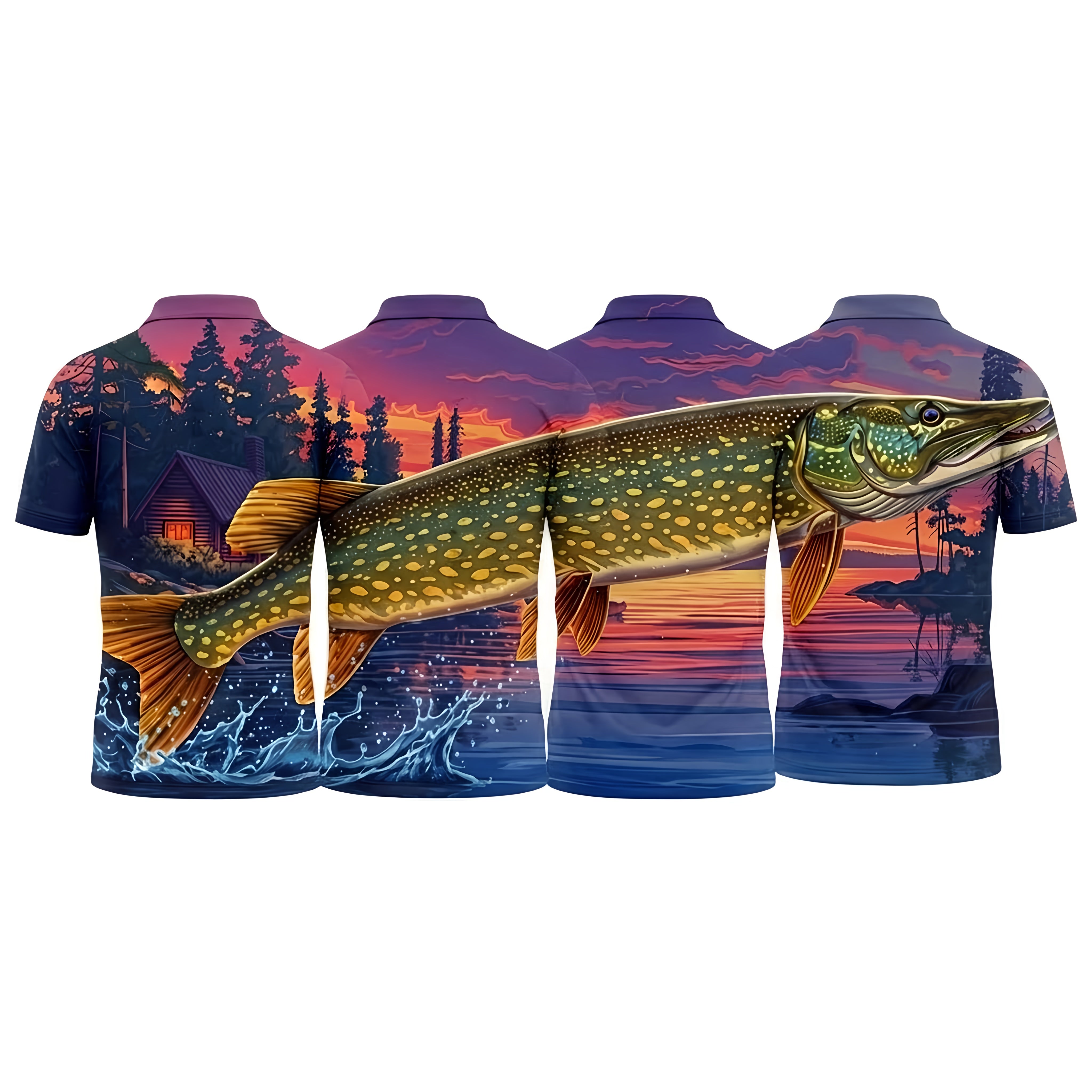 Northern Pike Foursome Matching Golf Polos | Our Friend Vinny