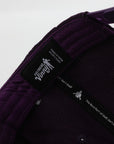 purple corduroy hat 