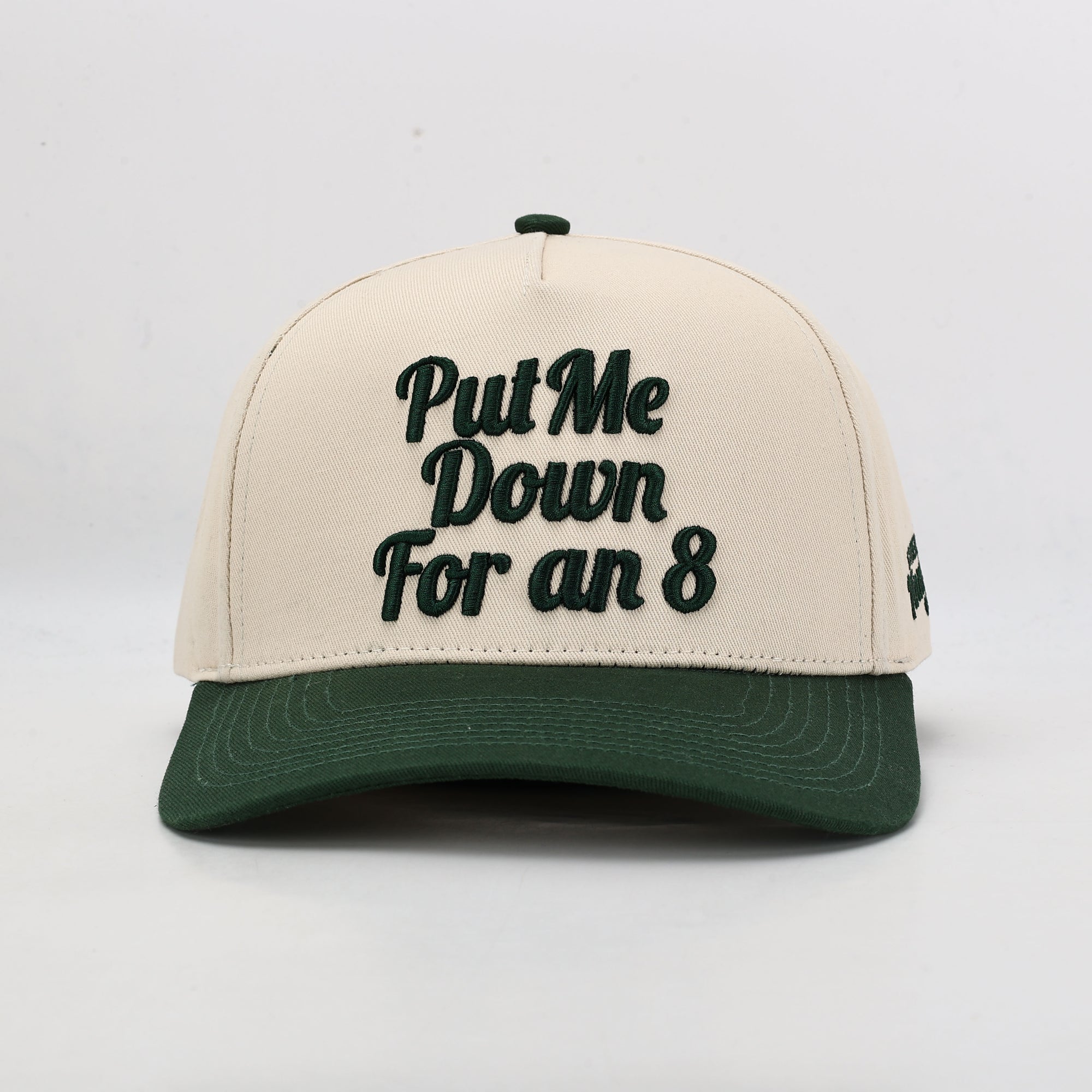 Put Me Down for an 8 Hat - Cream