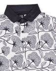 Close-up of the collar and buttons on The Classic golf polo