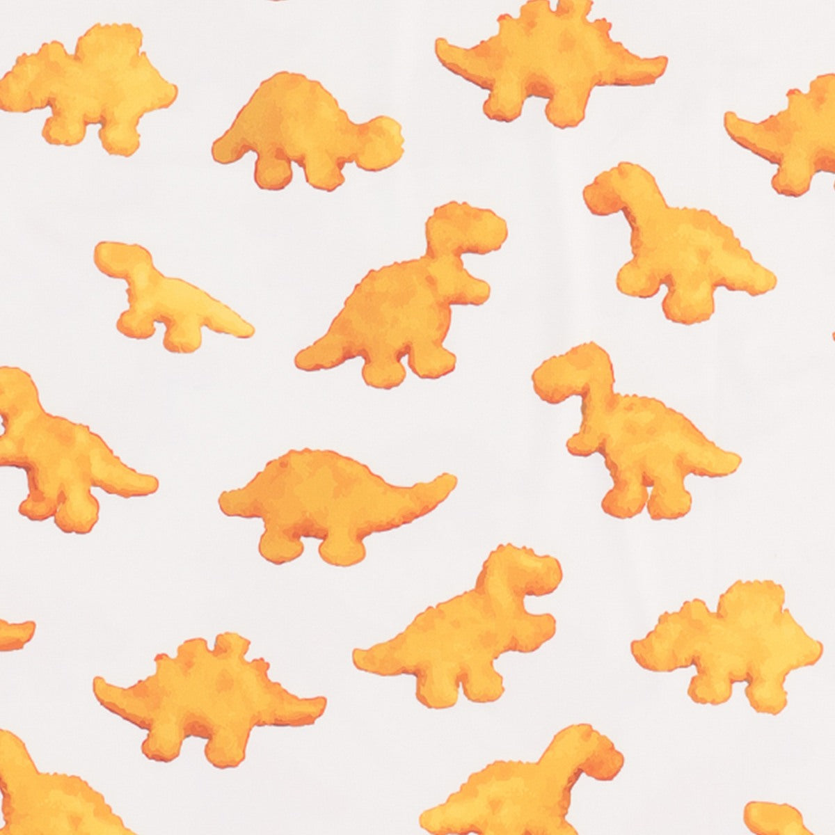 Pattern swatch of The Dino Nugget golf polo print