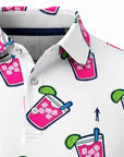 Close-up of the collar and buttons on the Transfusion golf polo