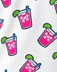 Pattern swatch of the Transfusion cocktail print golf polo