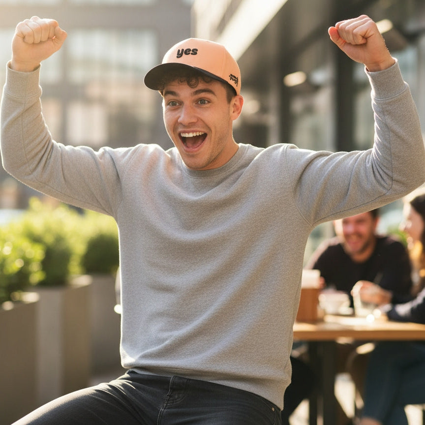 yes cap - black brim 