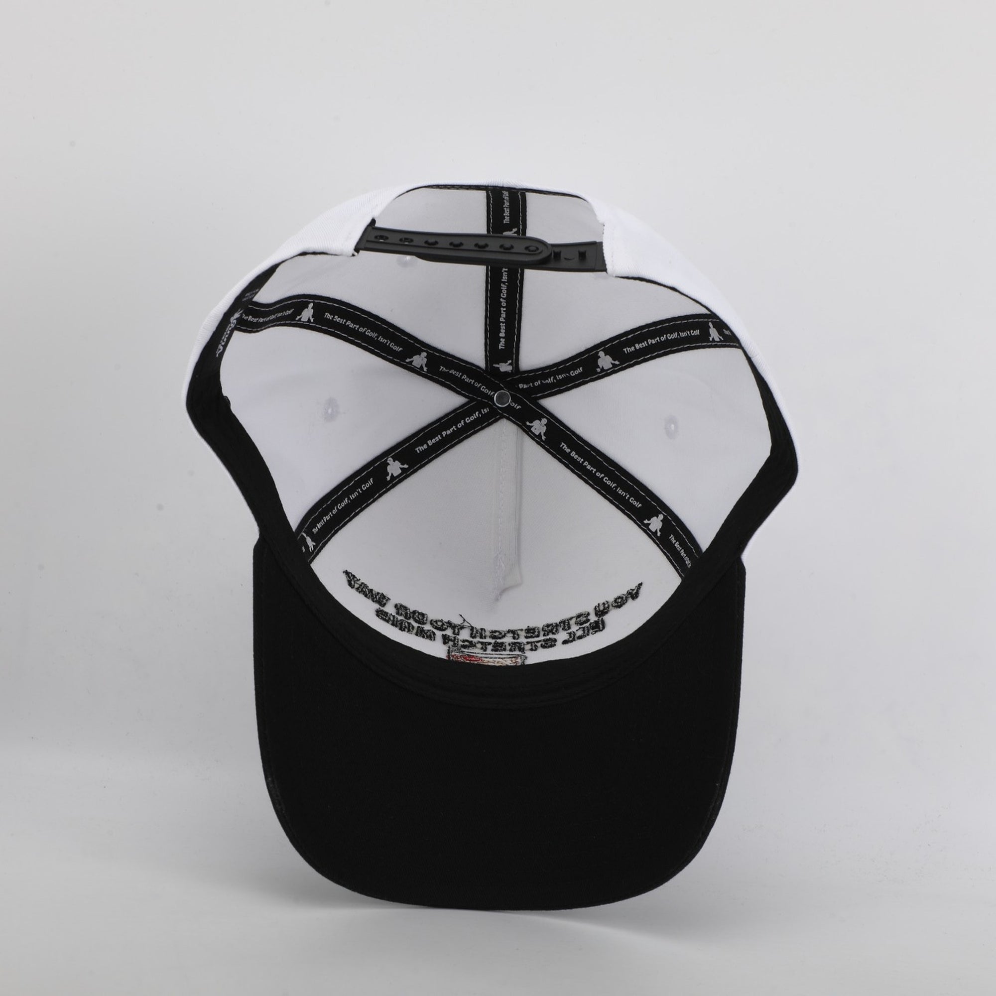 you stretch your way I'll stretch mine golf cap underneath 